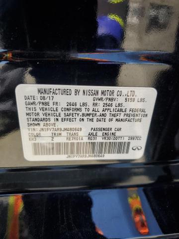 55341995 :رقم المزاد ، JN1FV7AR9JM480649 vin ، 2018 Infiniti Q50 مزاد بيع