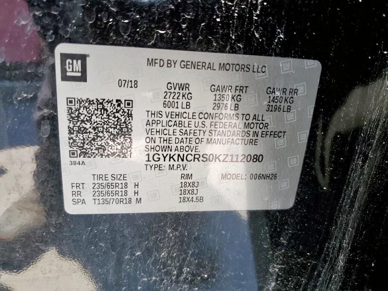 Продаж на аукціоні авто 2019 Cadillac Xt5 Luxury, vin: 1GYKNCRS0KZ112080, номер лоту: 56705995
