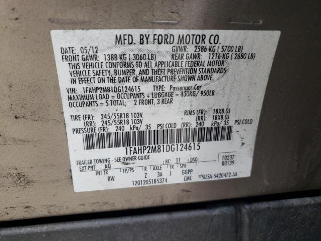 Продажа на аукционе авто 2013 Ford Taurus Pol, vin: 1FAHP2M81DG124615, номер лота: 56727015