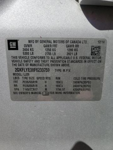 Aukcja sprzedaży 2015 Gmc Terrain Sl, vin: 2GKFLYE38F6233759, numer aukcji: 55935335