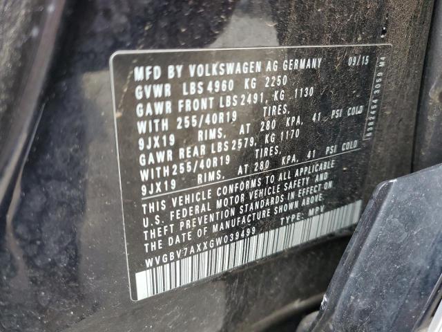 Aukcja sprzedaży 2016 Volkswagen Tiguan, vin: WVGBV7AXXGW039499, numer aukcji: 57394285