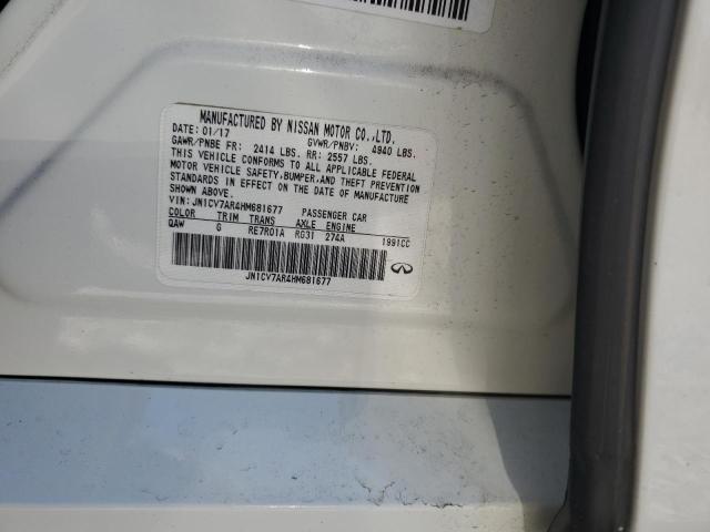 Продажа на аукционе авто 2017 Infiniti Q50 Base, vin: JN1CV7AR4HM681677, номер лота: 55176885