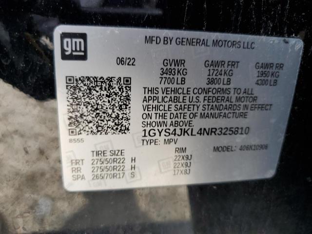 Продажа на аукционе авто 2022 Cadillac Escalade E, vin: 1GYS4JKL4NR325810, номер лота: 55301255