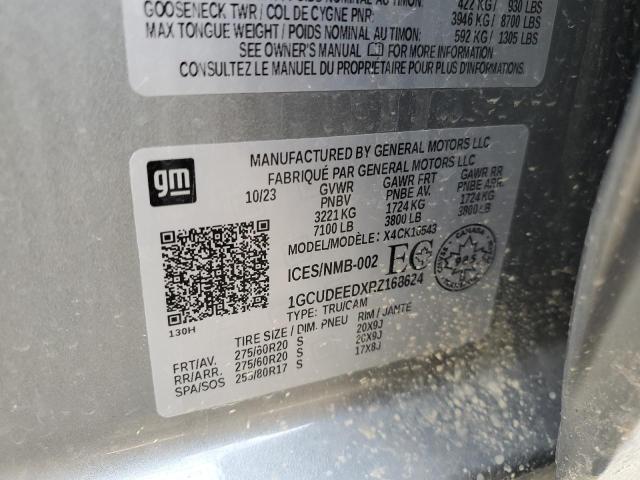 Продаж на аукціоні авто 2024 Chevrolet Silverado, vin: 1GCUDEEDXRZ168624, номер лоту: 56141465