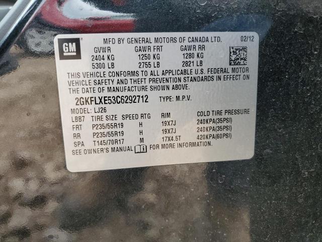 57035115 :رقم المزاد ، 2GKFLXE53C6292712 vin ، 2012 Gmc Terrain Sl مزاد بيع