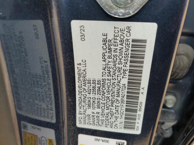 Aukcja sprzedaży 2023 Honda Accord Ex, vin: 1HGCY1F35PA017024, numer aukcji: 59003105