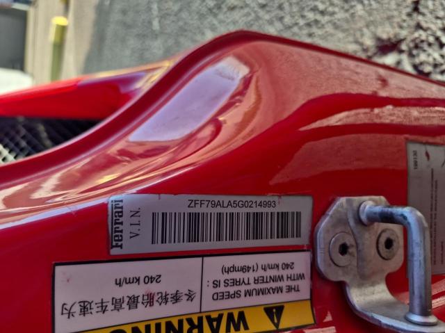 2016 Ferrari 488 Gtb მანქანა იყიდება აუქციონზე, vin: ZFF79ALA5G0214993, აუქციონის ნომერი: 58869925