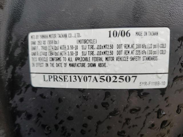 Aukcja sprzedaży 2007 Yamaha Yj125, vin: LPRSE13Y07A502507, numer aukcji: 58856595
