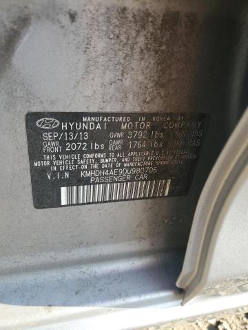 Продаж на аукціоні авто 2013 Hyundai Elantra, vin: KMHDH4AE9DU980706, номер лоту: 53342465