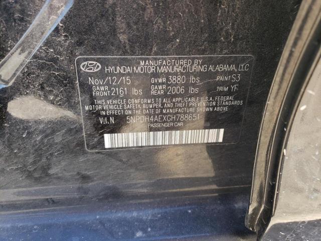 Продажа на аукционе авто 2016 Hyundai Elantra Se, vin: 5NPDH4AEXGH788651, номер лота: 56361755