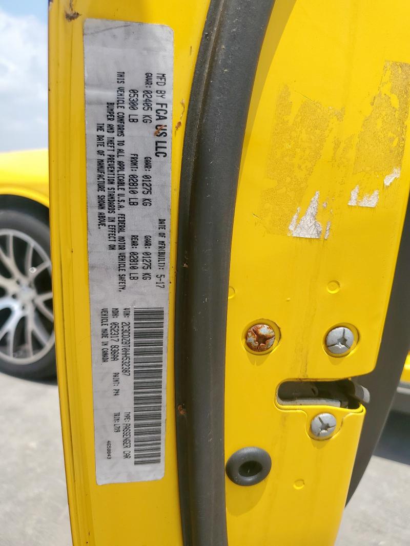 Aukcja sprzedaży 2017 Dodge Challenger, vin: 2C3CDZBT1HH639514, numer aukcji: 58158365
