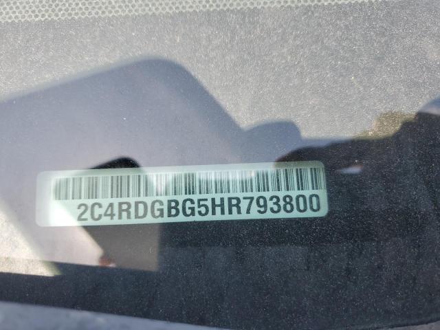 2017 Dodge Grand Caravan მანქანა იყიდება აუქციონზე, vin: 2C4RDGBG5HR793800, აუქციონის ნომერი: 55979515