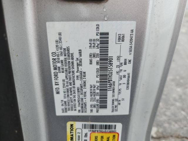 2018 Ford Mustang მანქანა იყიდება აუქციონზე, vin: 1FA6P8TH3J5158901, აუქციონის ნომერი: 58332885