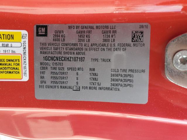 Продаж на аукціоні авто 2017 Chevrolet Silverado, vin: 1GCNCNECXHZ107187, номер лоту: 56675555