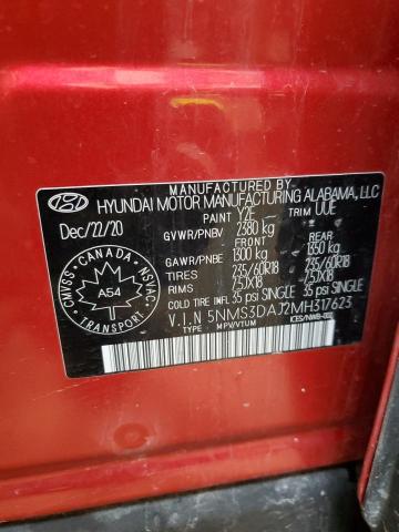 Продажа на аукционе авто 2021 Hyundai Santa Fe Sel, vin: 5NMS3DAJ2MH317623, номер лота: 56670595
