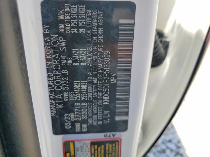 Продаж на аукціоні авто 2023 Kia Ev6, vin: KNDC5DLE3P5133099, номер лоту: 53094416
