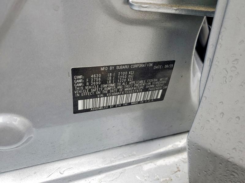 Продажа на аукционе авто 2025 Subaru Legacy, vin: 4S3BWAF61S3027976, номер лота: 54748386
