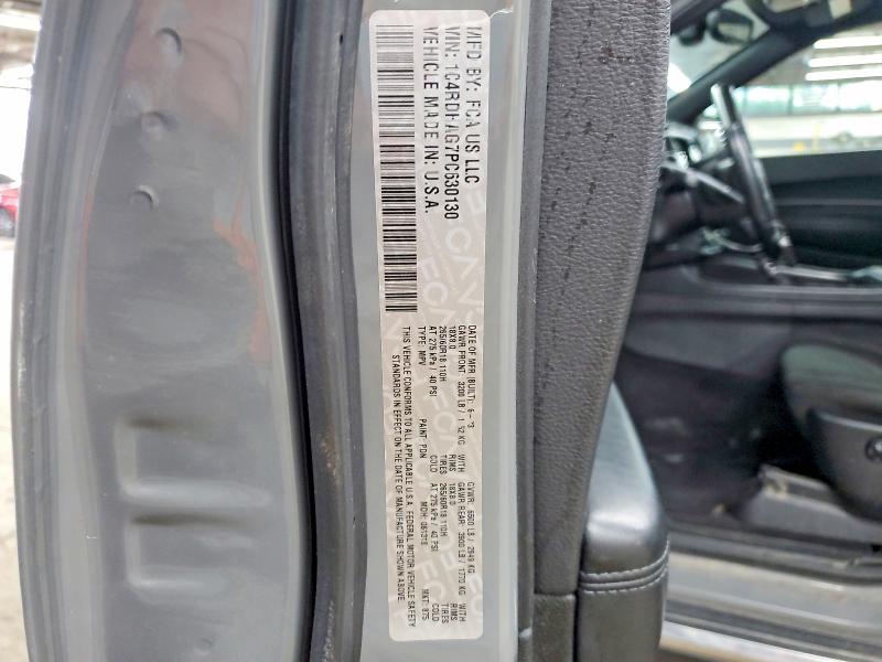 2023 Dodge Durango მანქანა იყიდება აუქციონზე, vin: 1C4RDHAG7PC630130, აუქციონის ნომერი: 52832736