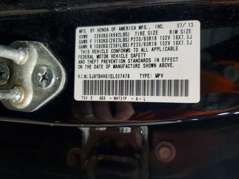 Aukcja sprzedaży 2014 Acura Rdx, vin: 5J8TB4H51EL007478, numer aukcji: 53565076
