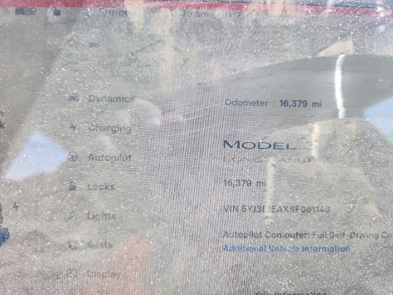 55393826 :رقم المزاد ، 5YJ3E1EAXSF961148 vin ، 2025 Tesla Model 3 مزاد بيع