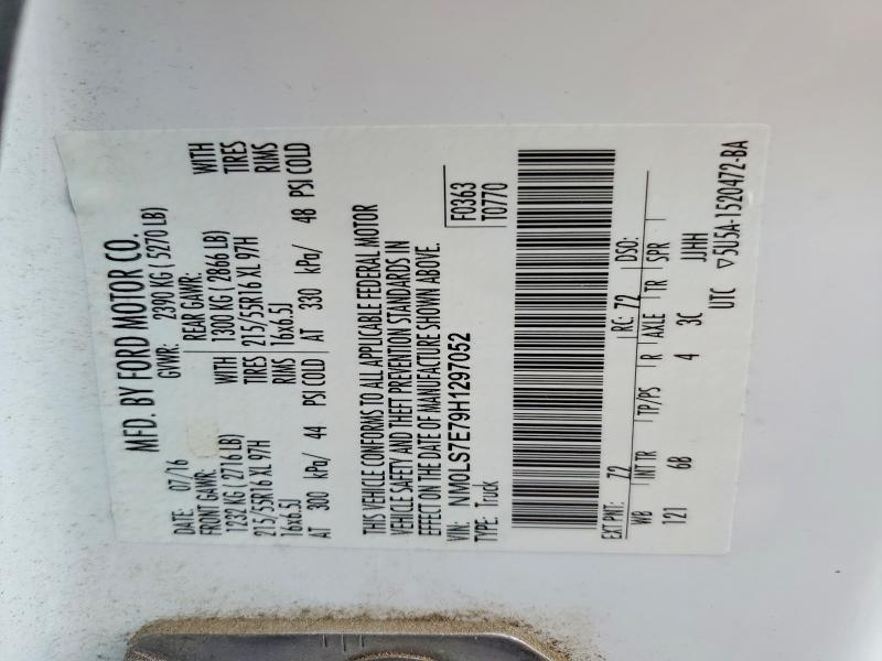 Продаж на аукціоні авто 2017 Ford Transit Connect, vin: NM0LS7E79H1297052, номер лоту: 53916726