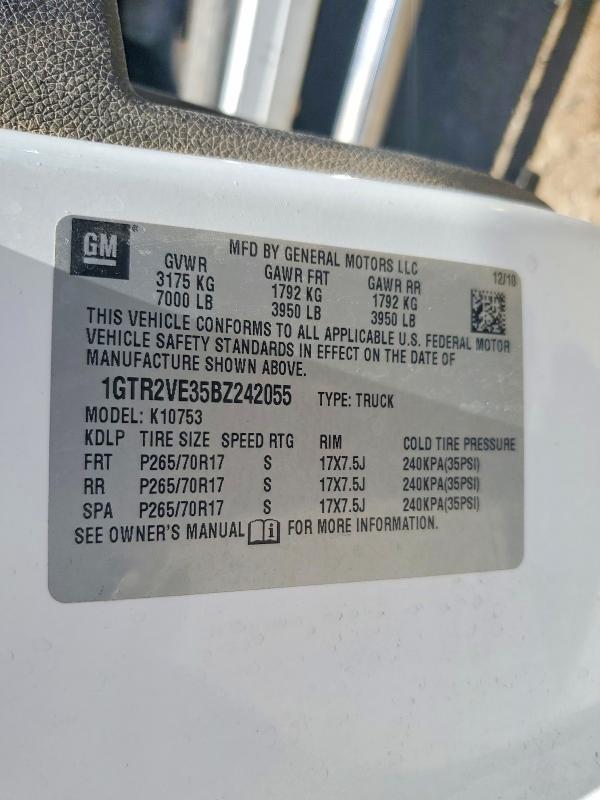 Продаж на аукціоні авто 2011 Gmc Sierra, vin: 1GTR2VE35BZ242055, номер лоту: 54548246