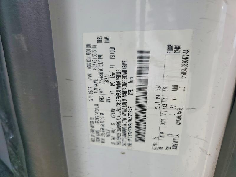55039156 :رقم المزاد ، 1FTYR1ZM9HKA78247 vin ، 2017 Ford Transit مزاد بيع