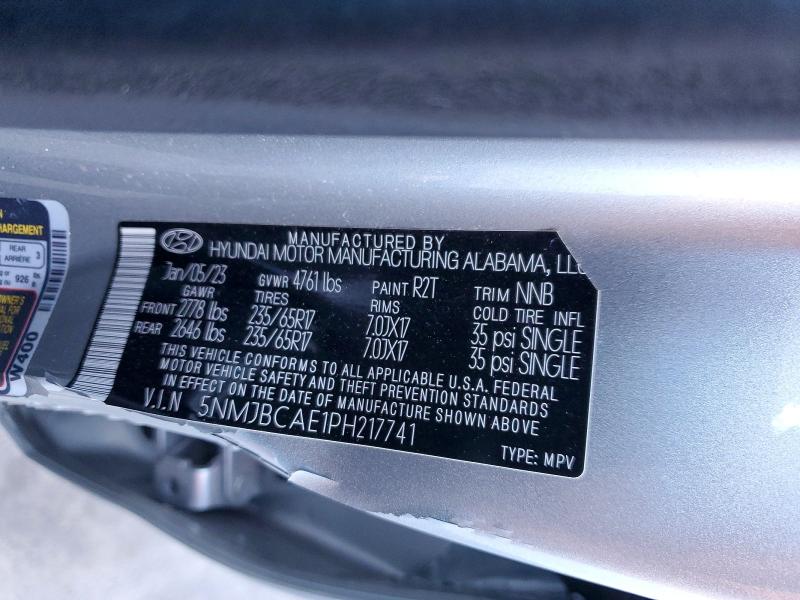 Aukcja sprzedaży 2023 Hyundai Tucson, vin: 5NMJBCAE1PH217741, numer aukcji: 54057436