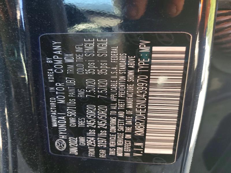 Продаж на аукціоні авто 2022 Hyundai Palisade, vin: KM8R7DHE6NU439970, номер лоту: 53818306