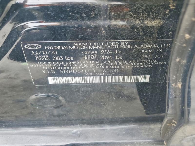 Продаж на аукціоні авто 2020 Hyundai Elantra, vin: 5NPD84LF0LH605354, номер лоту: 54342156