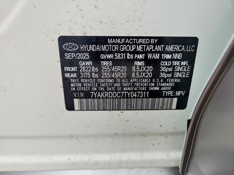 Aukcja sprzedaży 2026 Hyundai Ioniq 5, vin: 7YAKRDDC7TY047311, numer aukcji: 55038746