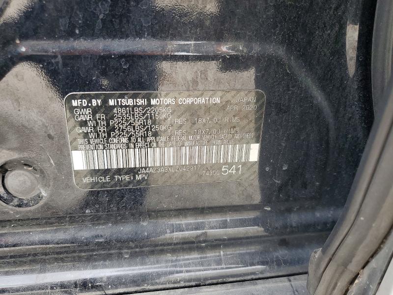 2020 Mitsubishi Outlander მანქანა იყიდება აუქციონზე, vin: JA4AZ3A3XLZ042917, აუქციონის ნომერი: 54435566