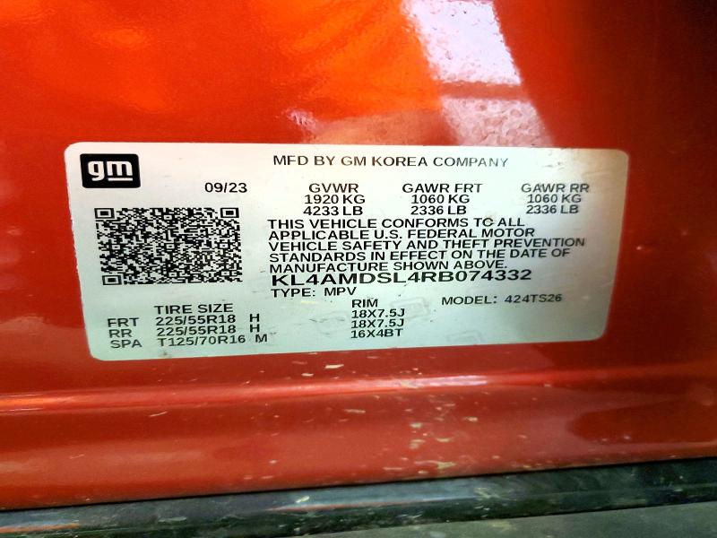 Aukcja sprzedaży 2024 Buick Encore Gx, vin: KL4AMDSL4RB074332, numer aukcji: 54868286