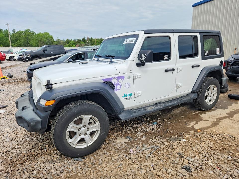 Aukcja sprzedaży 2019 Jeep Wrangler Unlimited S, vin: 1C4HJXDG6KW528240, numer aukcji: 54870906