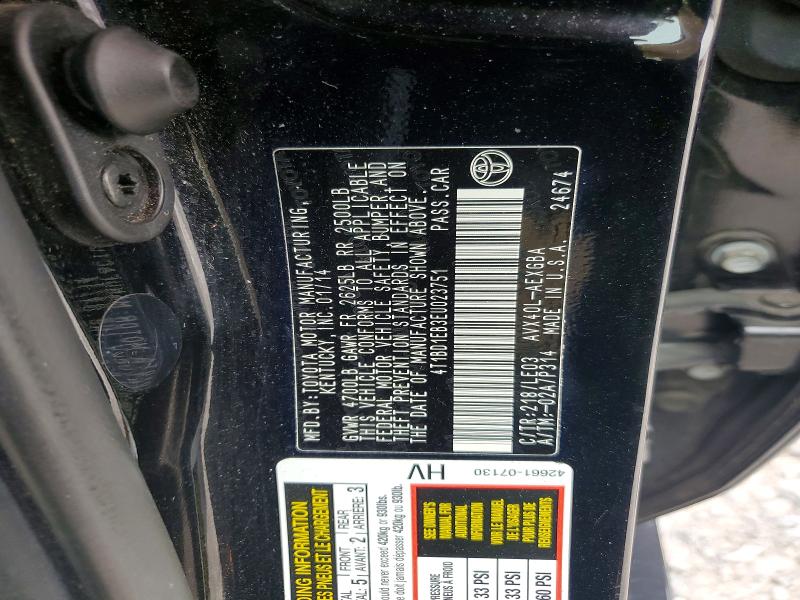Продажа на аукционе авто 2014 Toyota Avalon Hybrid, vin: 4T1BD1EB3EU023751, номер лота: 53460186