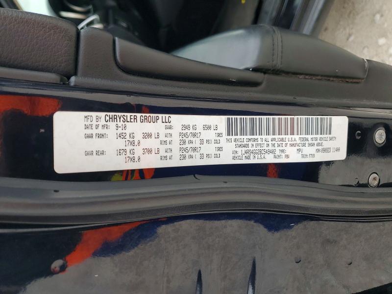 2011 Jeep Grand Cherokee მანქანა იყიდება აუქციონზე, vin: 1J4RS4GG2BC549402, აუქციონის ნომერი: 52248866