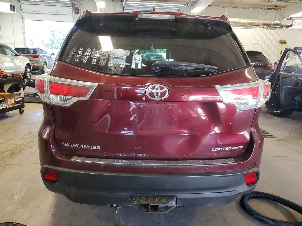 Aukcja sprzedaży 2015 Toyota Highlander, vin: 5TDDKRFH2FS126685, numer aukcji: 55163676