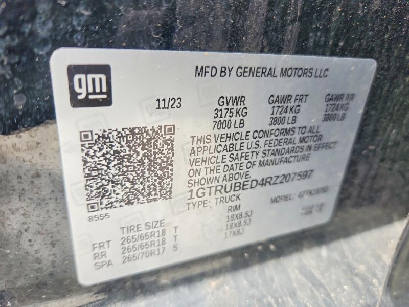 Продажа на аукционе авто 2024 Gmc Sierra, vin: 1GTRUBED4RZ207597, номер лота: 52019496