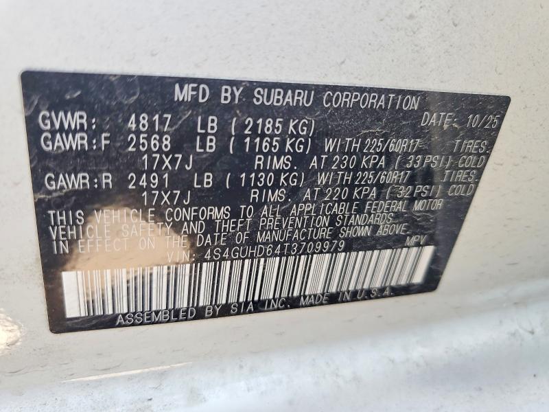 Продажа на аукционе авто 2026 Subaru Crosstrek, vin: 4S4GUHD64T3709979, номер лота: 55574906