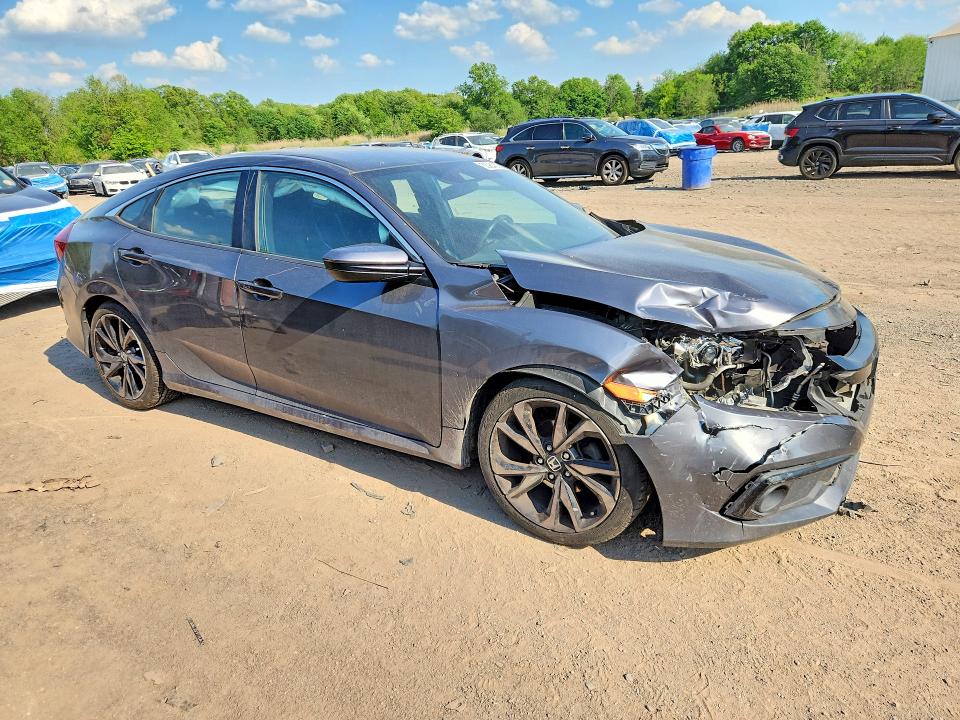 53984306 :رقم المزاد ، 2HGFC2F82KH521778 vin ، 2019 Honda Civic مزاد بيع