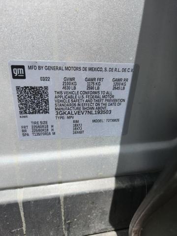 Aukcja sprzedaży 2022 Gmc Terrain, vin: 3GKALVEV7NL193503, numer aukcji: 52798066