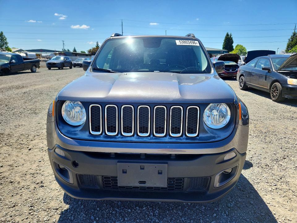 53803496 :رقم المزاد ، ZACCJBBW5GPD15467 vin ، 2016 Jeep Renegade مزاد بيع