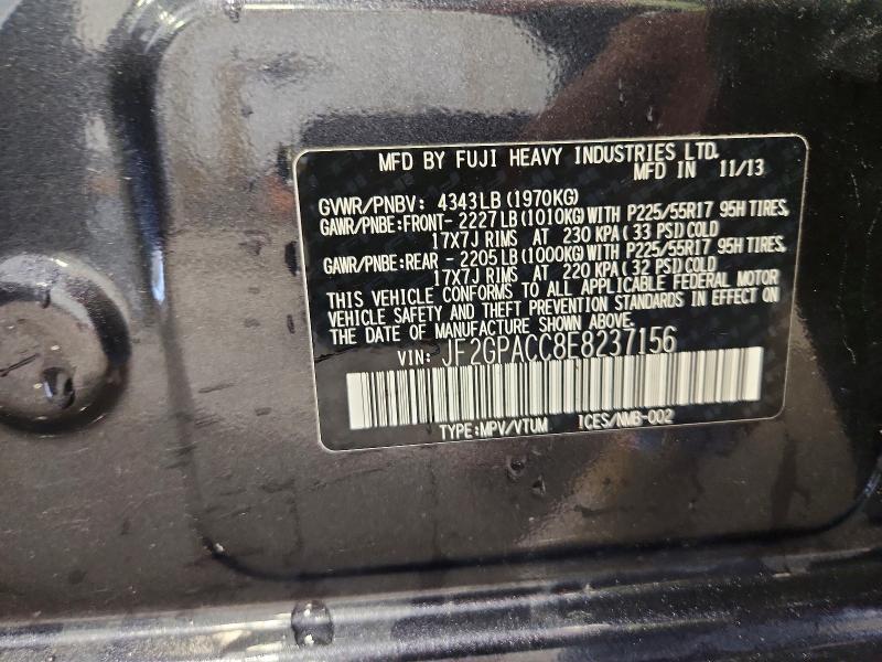 2014 Subaru Xv Crosstrek მანქანა იყიდება აუქციონზე, vin: JF2GPACC8E8237156, აუქციონის ნომერი: 51845216