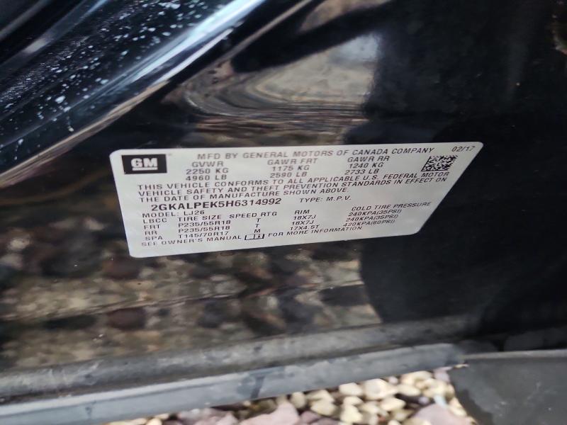 Продаж на аукціоні авто 2017 Gmc Terrain, vin: 2GKALPEK5H6314992, номер лоту: 54910146