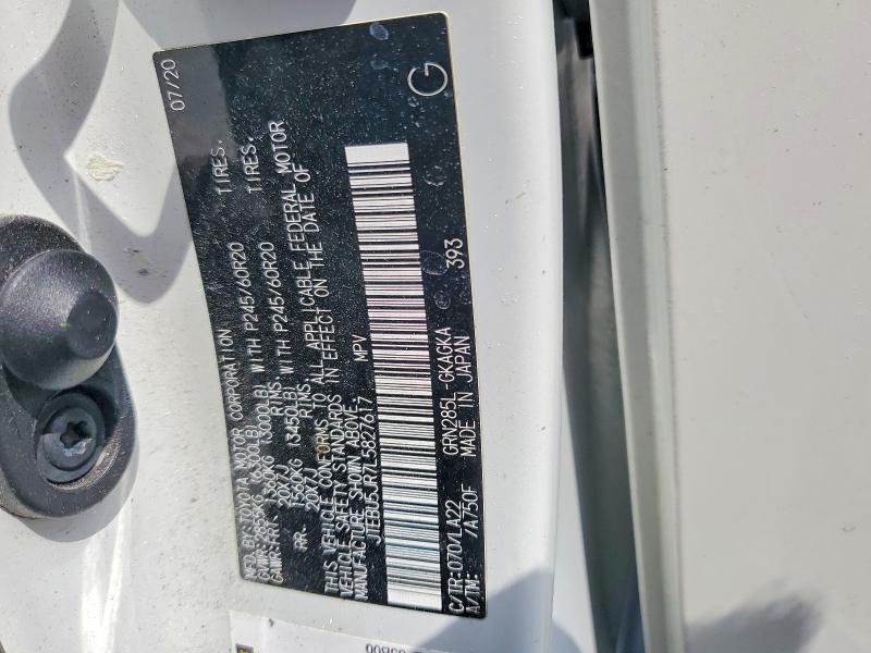 Продаж на аукціоні авто 2020 Toyota 4runner, vin: JTEBU5JR7L5827617, номер лоту: 53432876