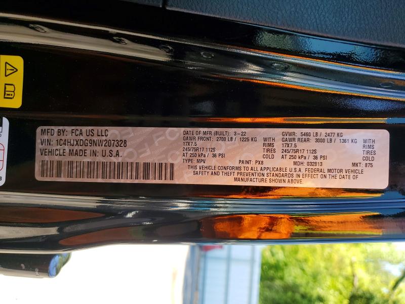 Продаж на аукціоні авто 2022 Jeep Wrangler Unlimited, vin: 1C4HJXDG9NW207328, номер лоту: 52887596