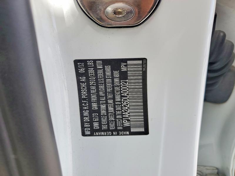 Продажа на аукционе авто 2013 Porsche Cayenne, vin: WP1AA2A26DLA00021, номер лота: 54974416