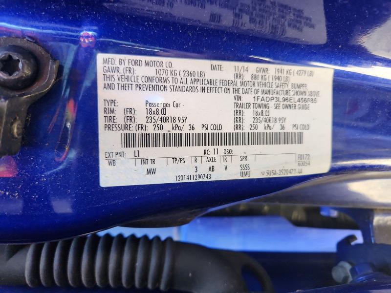 2014 Ford Focus მანქანა იყიდება აუქციონზე, vin: 1FADP3L96EL456685, აუქციონის ნომერი: 52879686