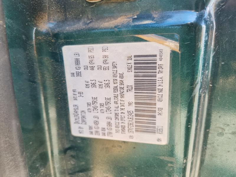 1999 Dodge Ram 2500 მანქანა იყიდება აუქციონზე, vin: 1B7KF2361XJ612425, აუქციონის ნომერი: 55539846