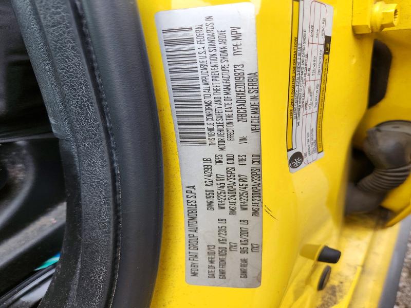 2014 Fiat 500l მანქანა იყიდება აუქციონზე, vin: ZFBCFADHXEZ019873, აუქციონის ნომერი: 52438936